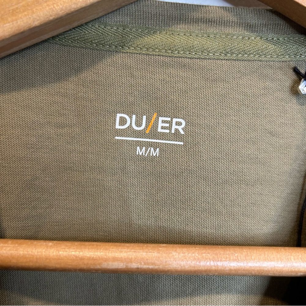 Duer Dura Soft Midweight Crop Long Sleeve Tee Olive Green - Picture 5 of 7